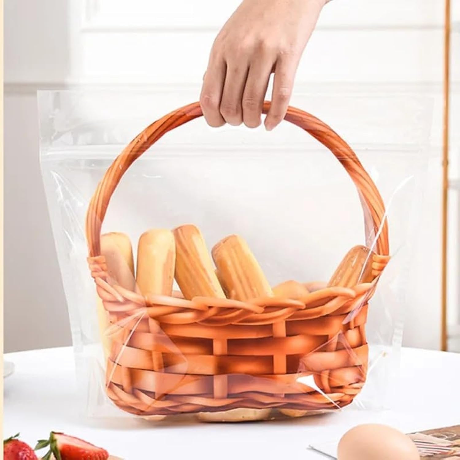 このみ様　オーダーカゴ 買い物かご SB-33【単品販売】【オプション印刷可】洗濯・収納